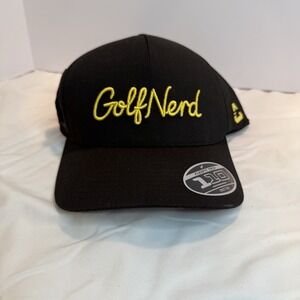 Cuater Hat Golf Nerd Black Baseball Flex Fit 110 SnapBack Travis Matthew